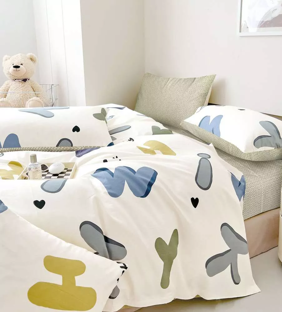 Комплект постельного белья БУКВЫ Twill 1,5 спальный наволочки 50x70