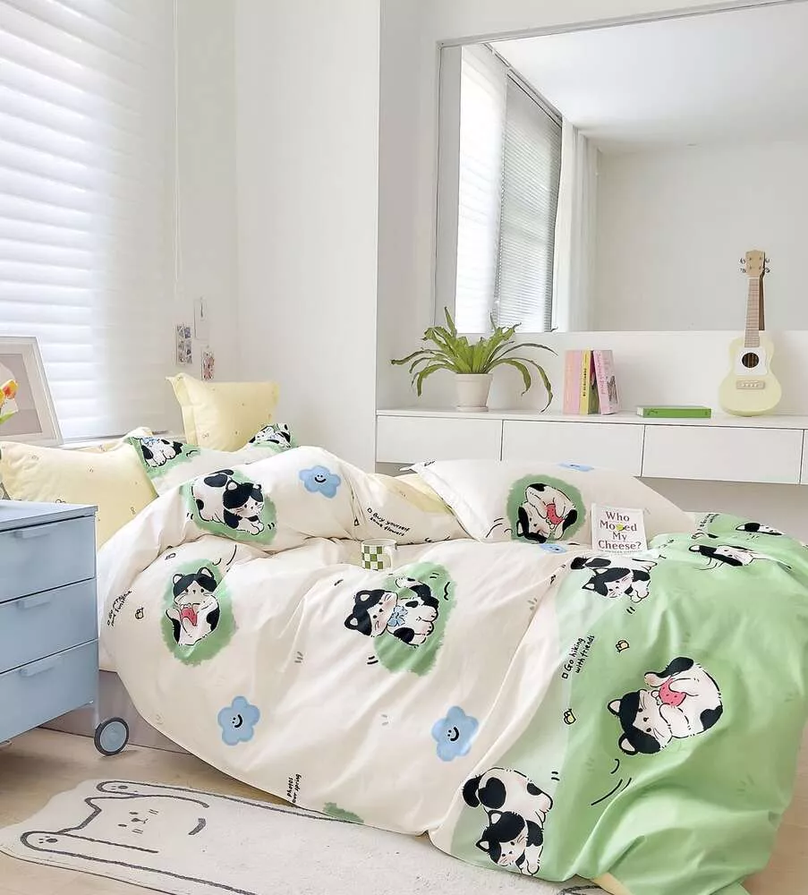 Комплект постельного белья Игривый котенок Twill 1,5 спальный наволочки 70x70