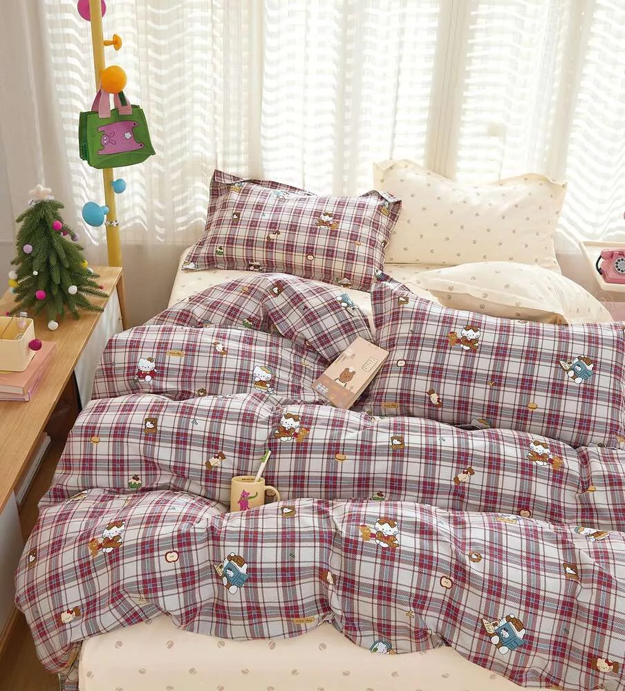 Комплект постельного белья Китти Twill 1,5 спальный наволочки 50x70