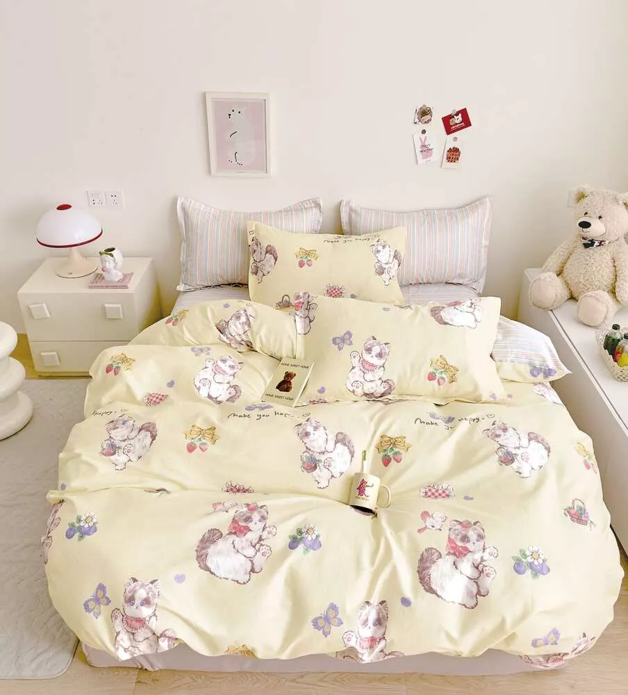 Комплект постельного белья Котики Twill 2 спальный