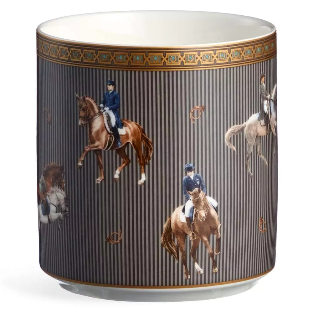 Кружка Horse Club серо-коричневая