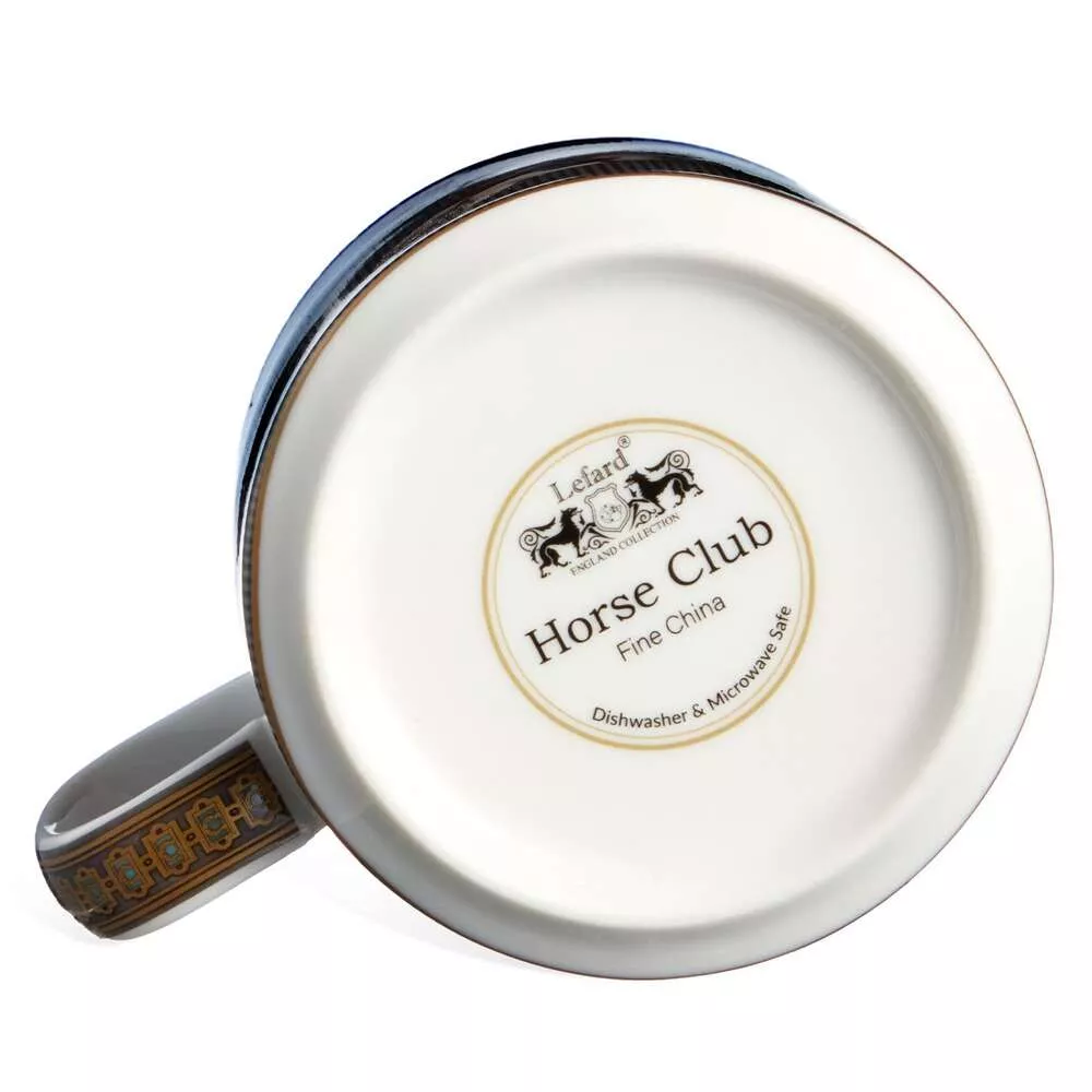 Кружка Horse Club серо-коричневая