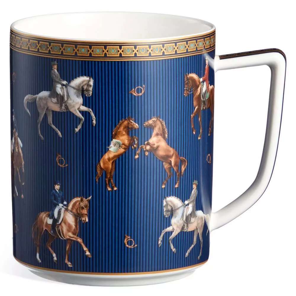 Кружка Horse Club синяя большая