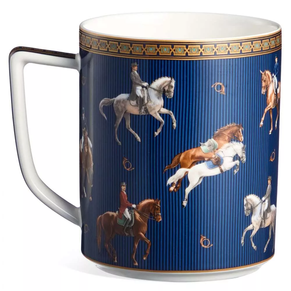 Кружка Horse Club синяя большая