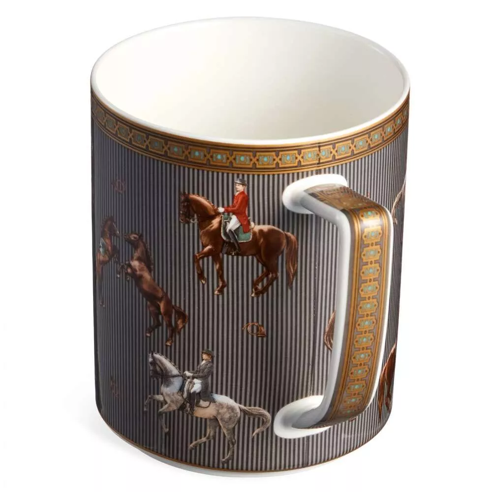 Кружка Horse Club серо-коричневая большая