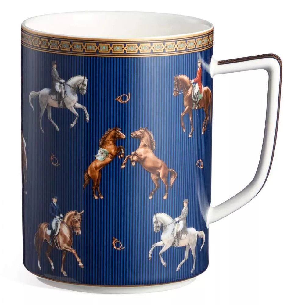 Кружка большая Horse Club синяя