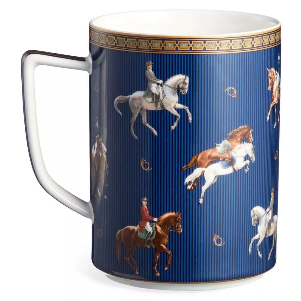 Кружка большая Horse Club синяя