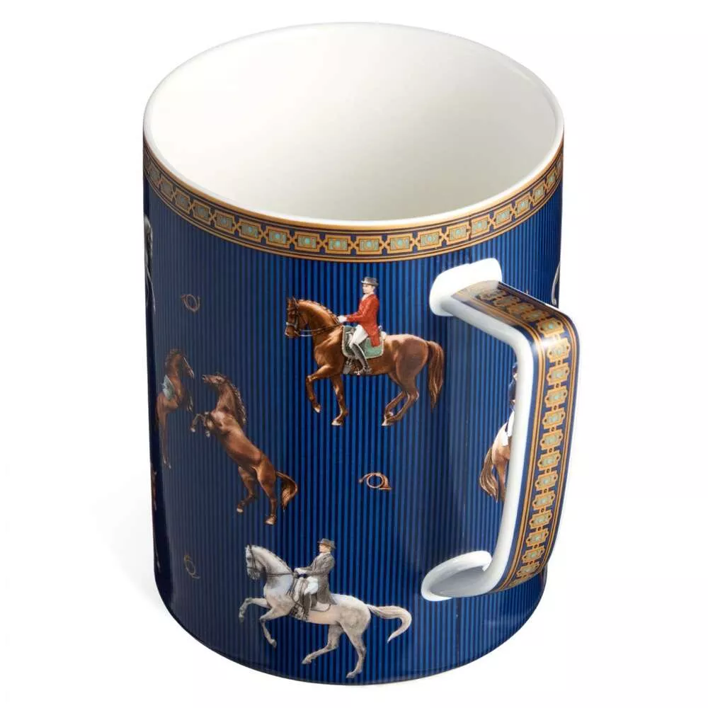 Кружка большая Horse Club синяя