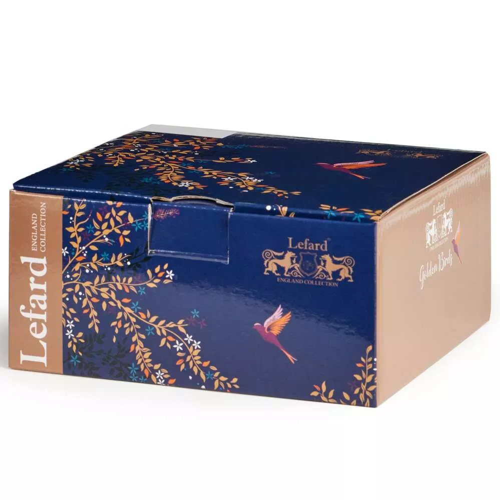 Салатник Golden Birds кобальт