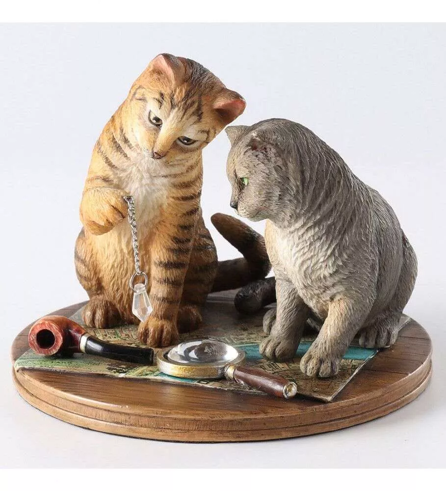 Статуэтка Пара котов - Purrlock Holmes (Лиза Паркер)