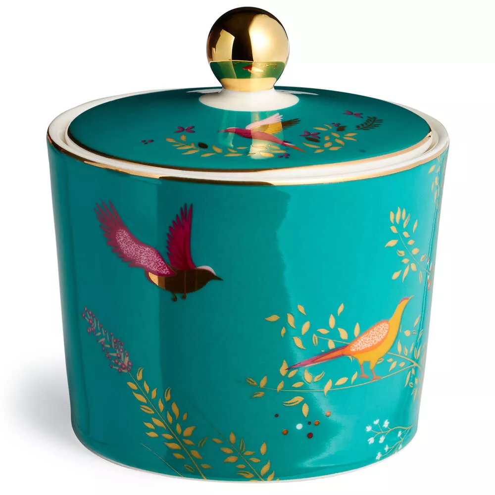 Сахарница Golden Birds изумруд