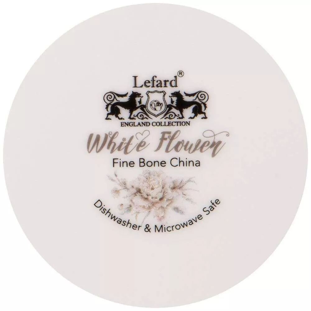 Набор из 2-х тарелок закусочных White Flower серый