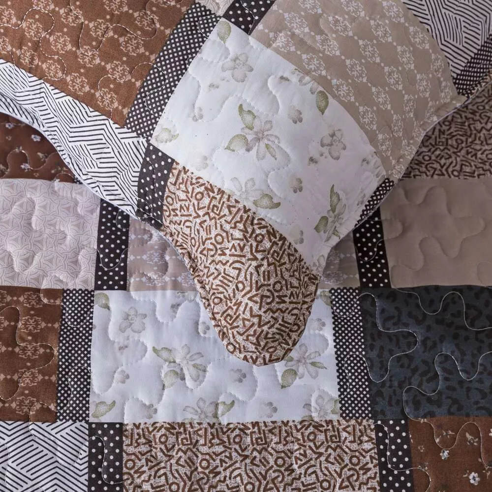 Покрывало с наволочками Евро Patchwork 444