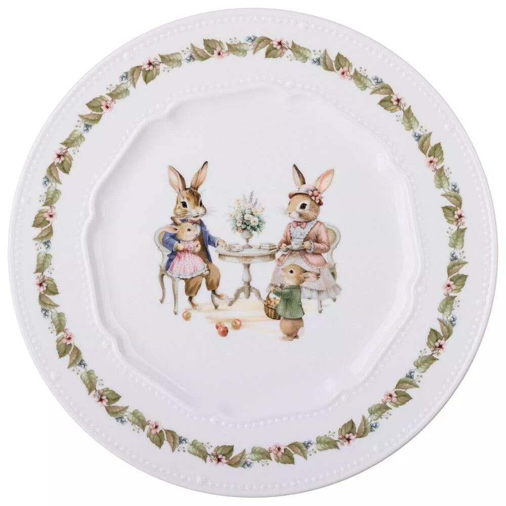 Тарелка обеденная Rabbits Family
