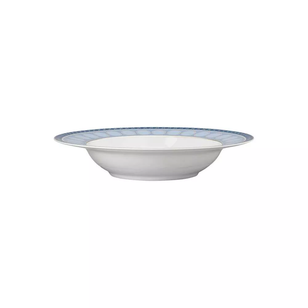Тарелка глубокая Azure Swarovski Signum лазурная