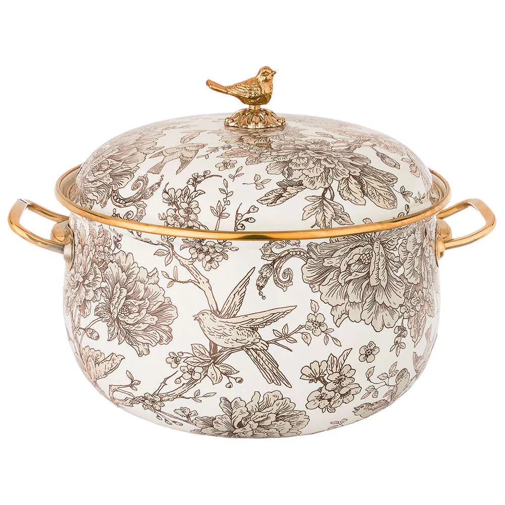 Кастрюля эмалированная с крышкой Royal Garden 3,8 л