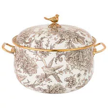 Кастрюля эмалированная с крышкой Royal Garden 4,8 л