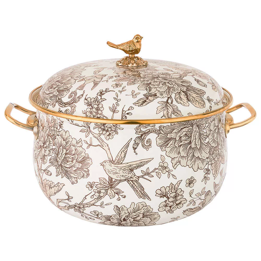 Кастрюля эмалированная с крышкой Royal Garden 4,8 л
