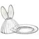 Блюдо сервировочное с крышкой Rabbit Family