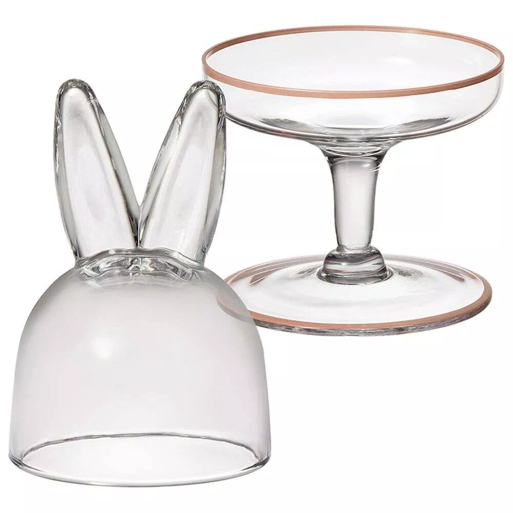 Блюдо на ножке с крышкой Rabbit Family