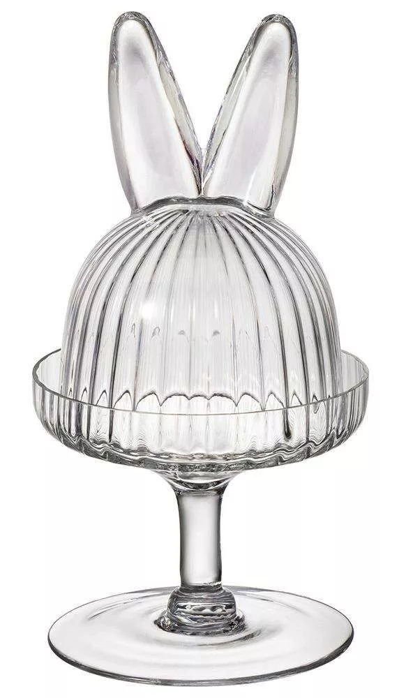 Блюдо на ножке с крышкой Rabbit Family