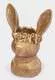 Ваза декоративная Кролик в венке Rabbit золотистая