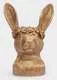Ваза декоративная Кролик в венке Rabbit золотистая
