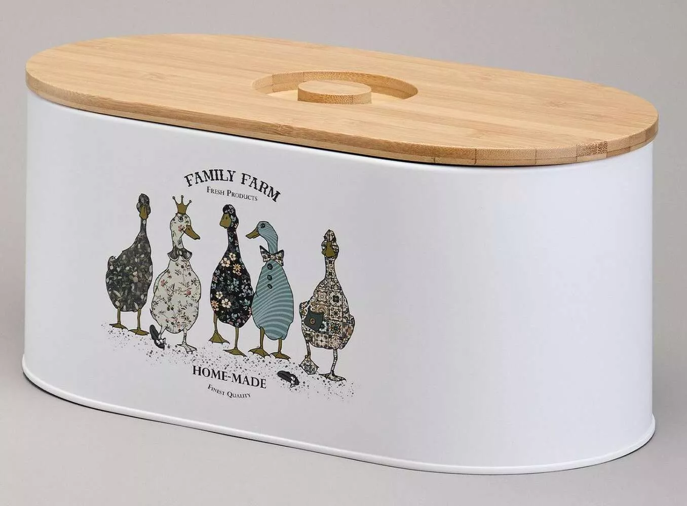 Набор 2в1 хлебница и банки для сыпучих продуктов Family Farm