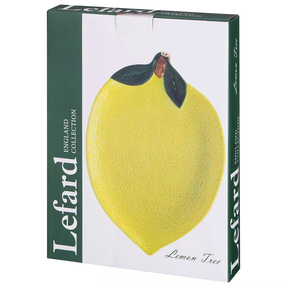 Тарелка в форме лимона большая Lemon tree (Лемон три)