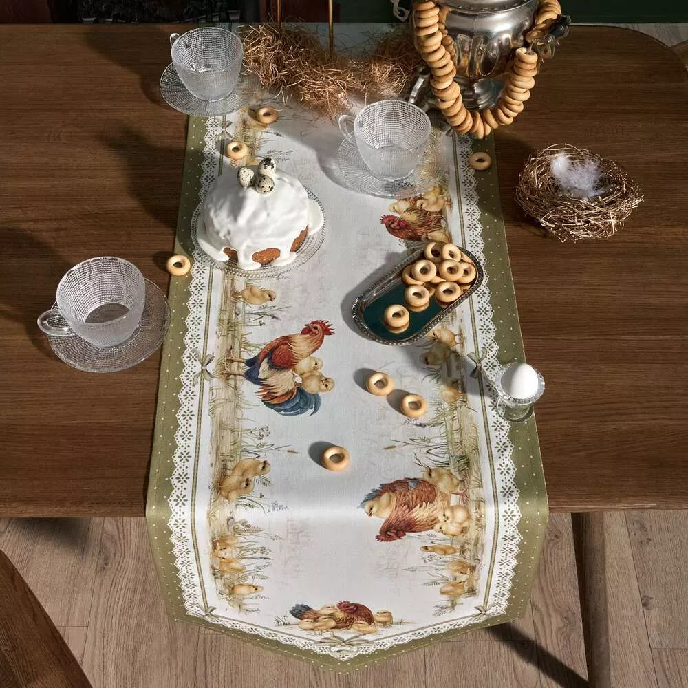 Дорожка Золотая курочка хлопок