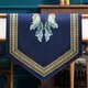 Дорожка Листья Морриса Green Stripe твил c пропиткой