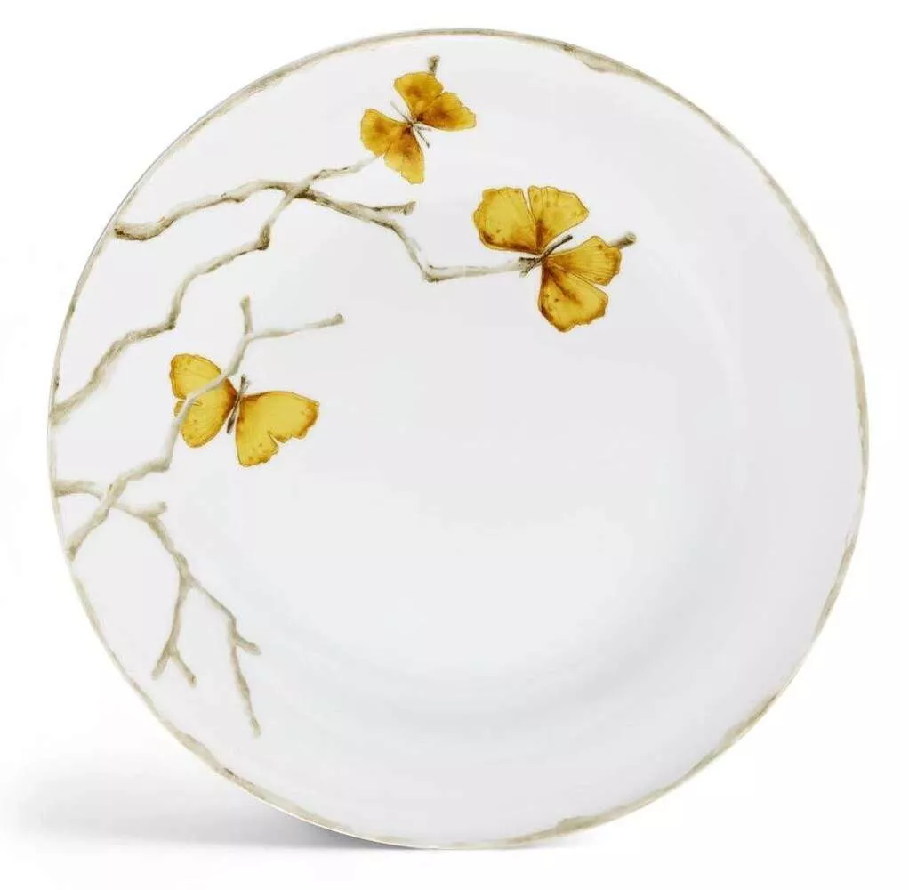 Тарелка плоская Butterfly Ginkgo Gold фарфор