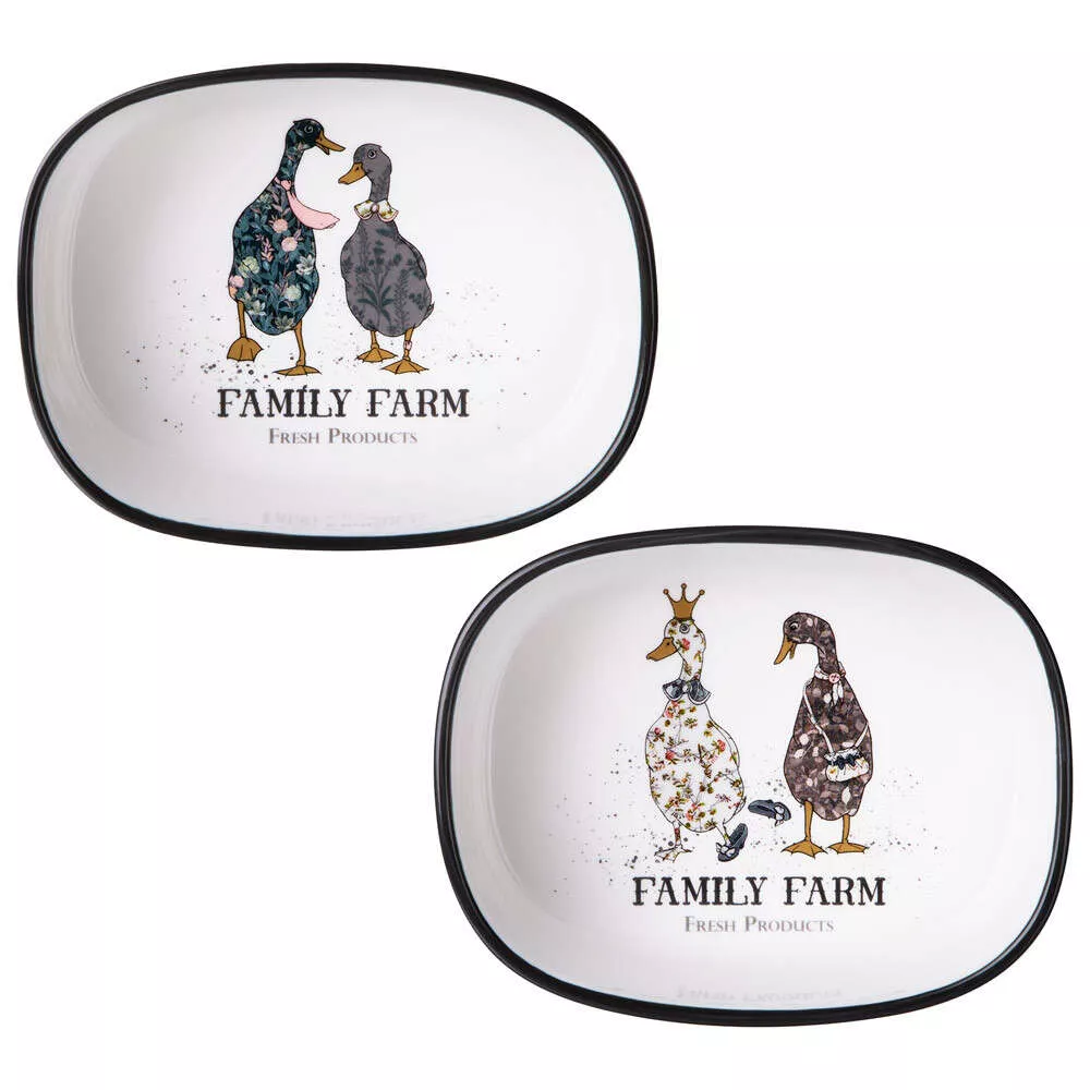 Набор из 2 форм на металлической подставке Family Farm 500 мл