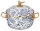 Кастрюля эмалированная с крышкой Royal Garden blue 2,1л