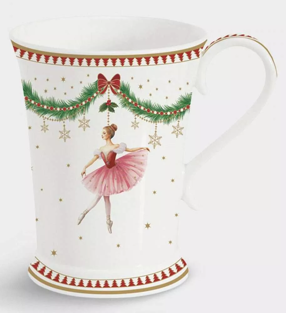 Кружка белая Щелкунчик и фея Magie de Noel