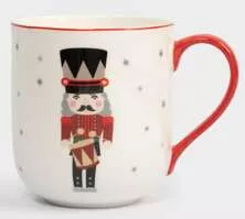 Кружка бело-красная большая Щелкунчик Nutcracker