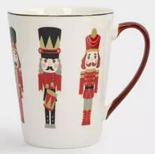 Кружка бело-бордовая Щелкунчики Nutcracker