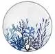 Блюдо большое круглое Синие кораллы, Blue Coral