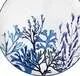Блюдо большое круглое Синие кораллы, Blue Coral