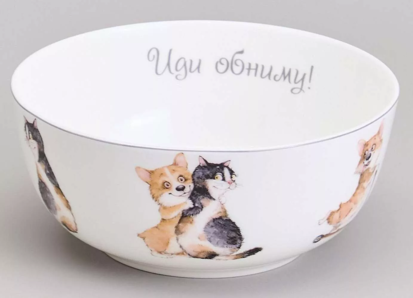 Салатник - тарелка суповая Лучшие друзья