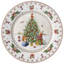 Тарелка обеденная Eлка Christmas Collection белая