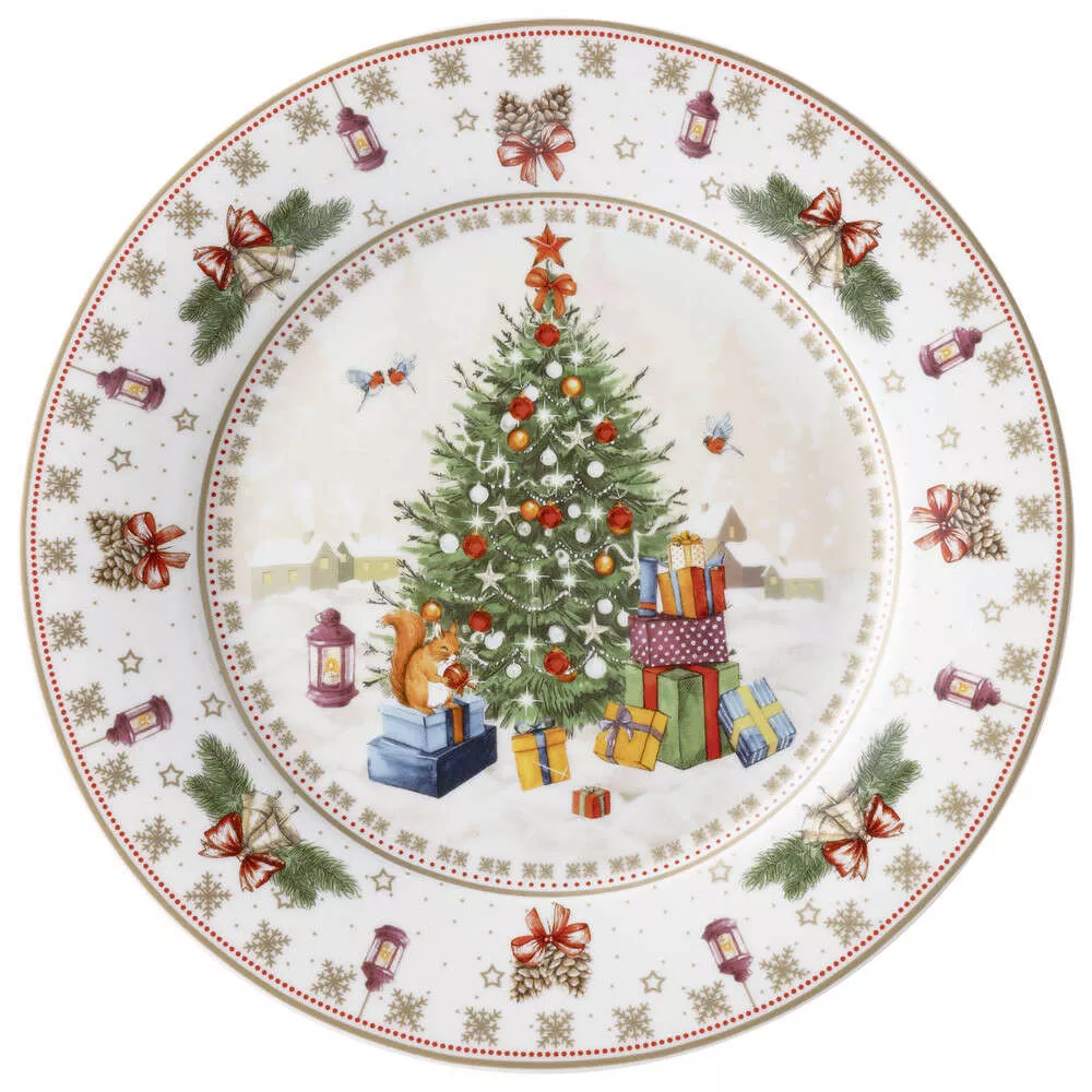 Тарелка закусочная Eлка Christmas Collection белая