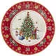 Тарелка закусочная Eлка Christmas Collection красная