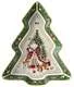 Блюдо Дед Мороз Christmas Collection в форме елки зеленое