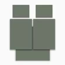 Кпб семейный "solid" зеленый, сатин, хлопок 100%, подод.150х210-2шт, пр.240х240-1шт, нав.50х70-2шт