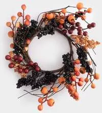 Венок декоративный Ягоды Bright pumpkin