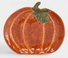 Блюдо Тыква с листом Bright pumpkin