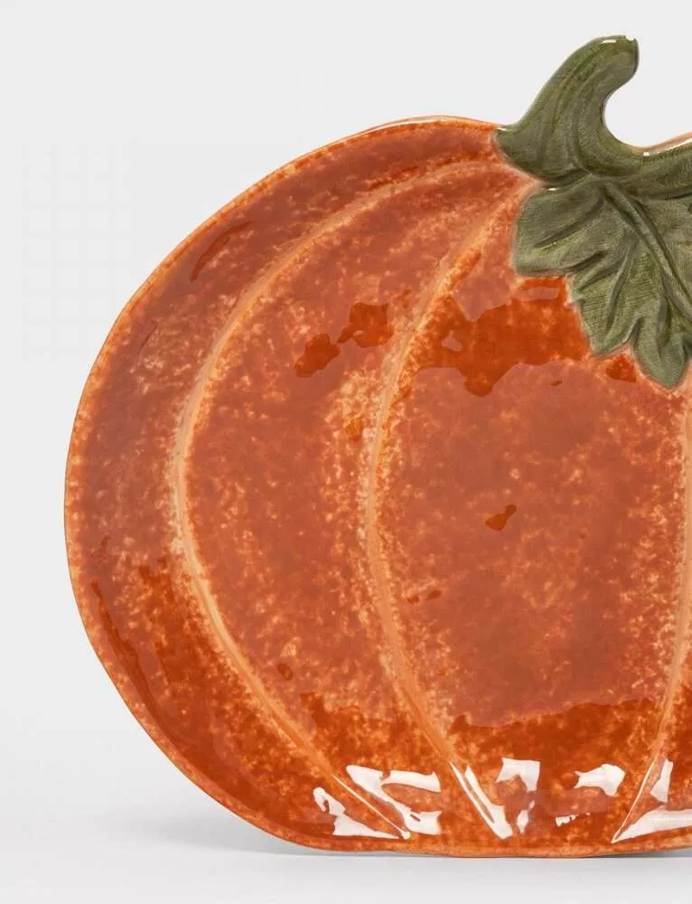 Блюдо Тыква с листом Bright pumpkin