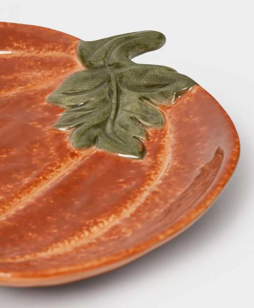 Блюдо Тыква с листом Bright pumpkin