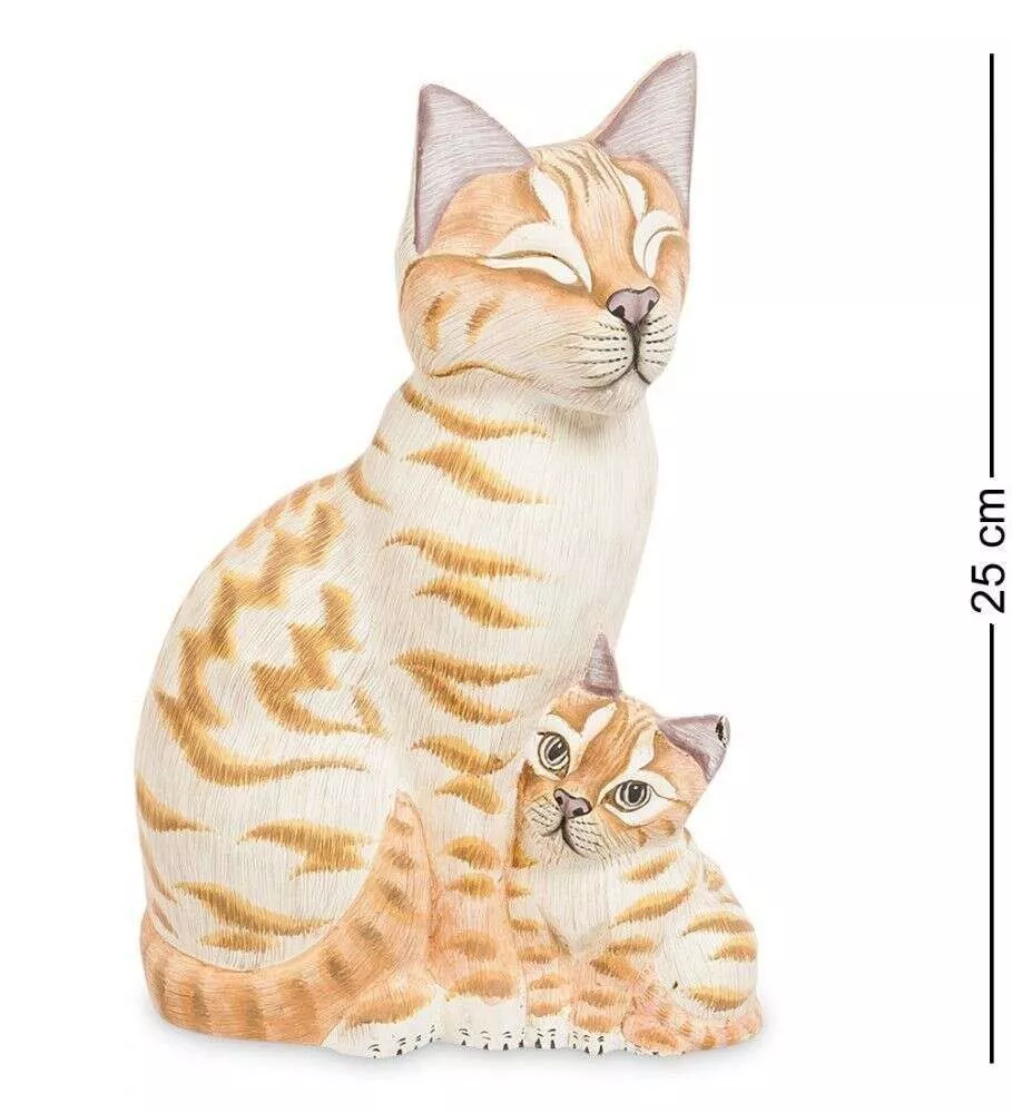 Фигурка Кошка с котенком (о.Бали)